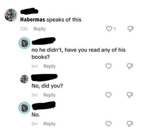 Nietzsche speaks of this-meme, aber mit Habermas