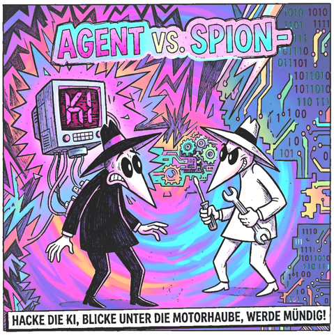"Agent vs. Spion - Hacke die KI, blicke unter die Motorhaube, werde mündig!​"

